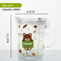 Cup of milk Children's scale cup Breakfast cup cute cartoon Seal the sippy cup Drinking water cup